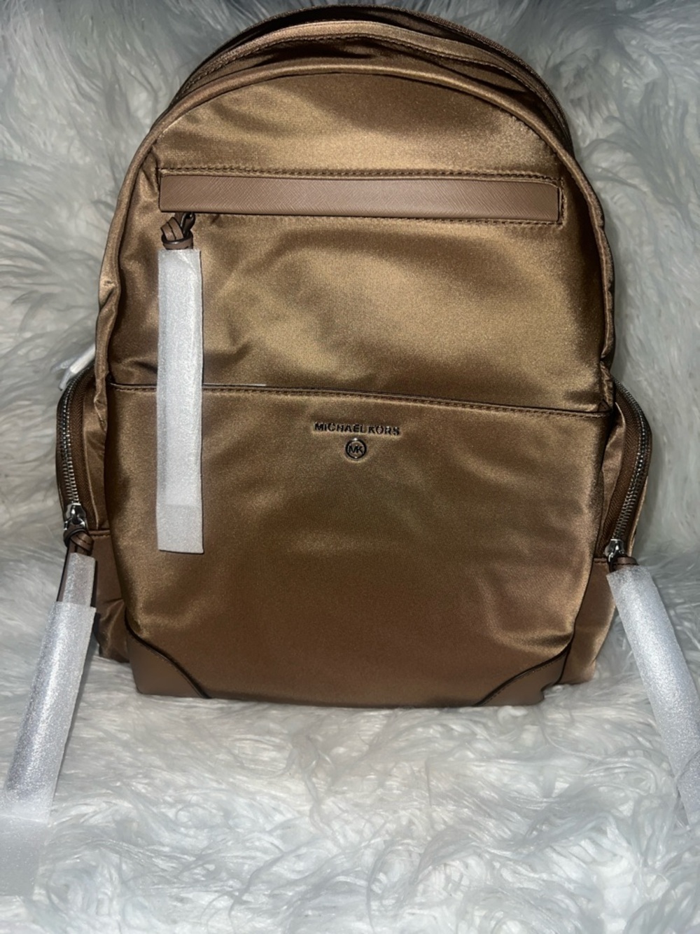 NWT Michael Kors Prescott Large Backpack, Driftwood